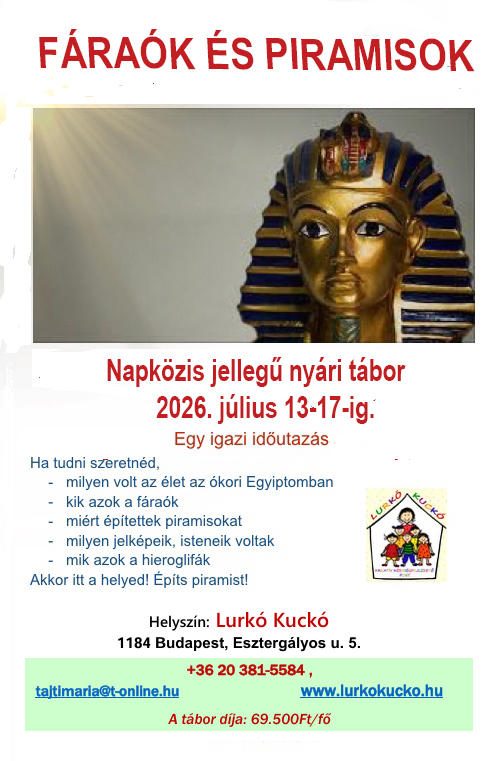 F&aacute;ra&oacute;k &eacute;s piramisok t&aacute;bor plak&aacute;tja
